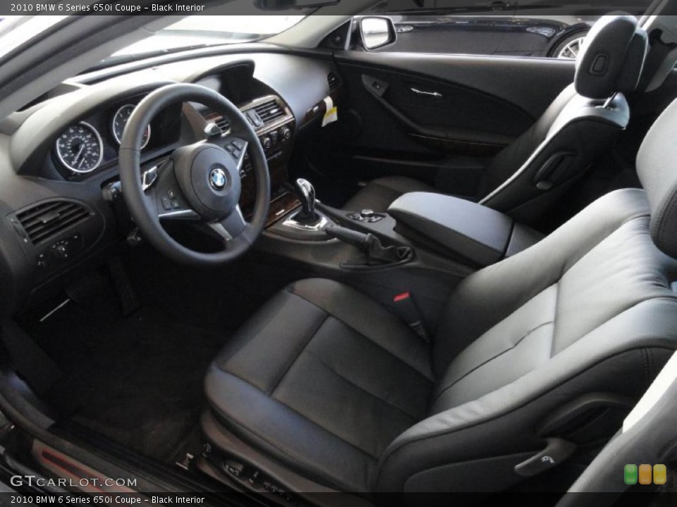 Black Interior Photo for the 2010 BMW 6 Series 650i Coupe #44846244