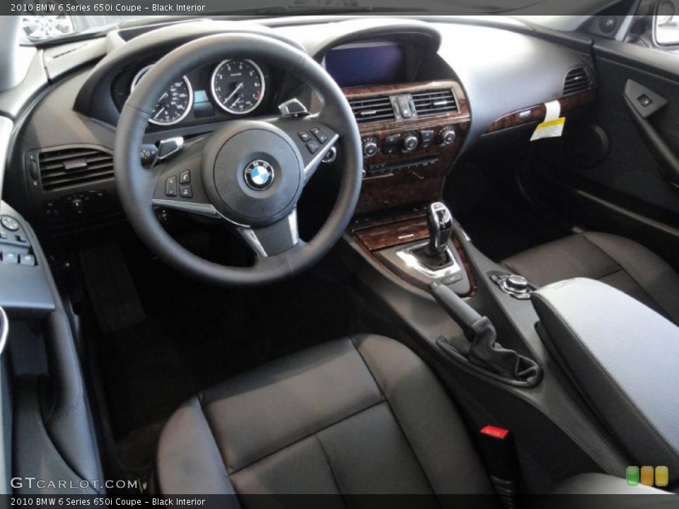 Black Interior Prime Interior for the 2010 BMW 6 Series 650i Coupe #44846259