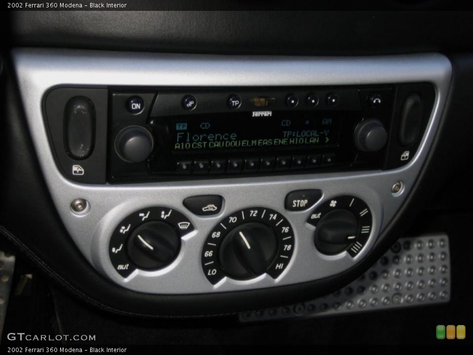 Black Interior Controls for the 2002 Ferrari 360 Modena #44847000