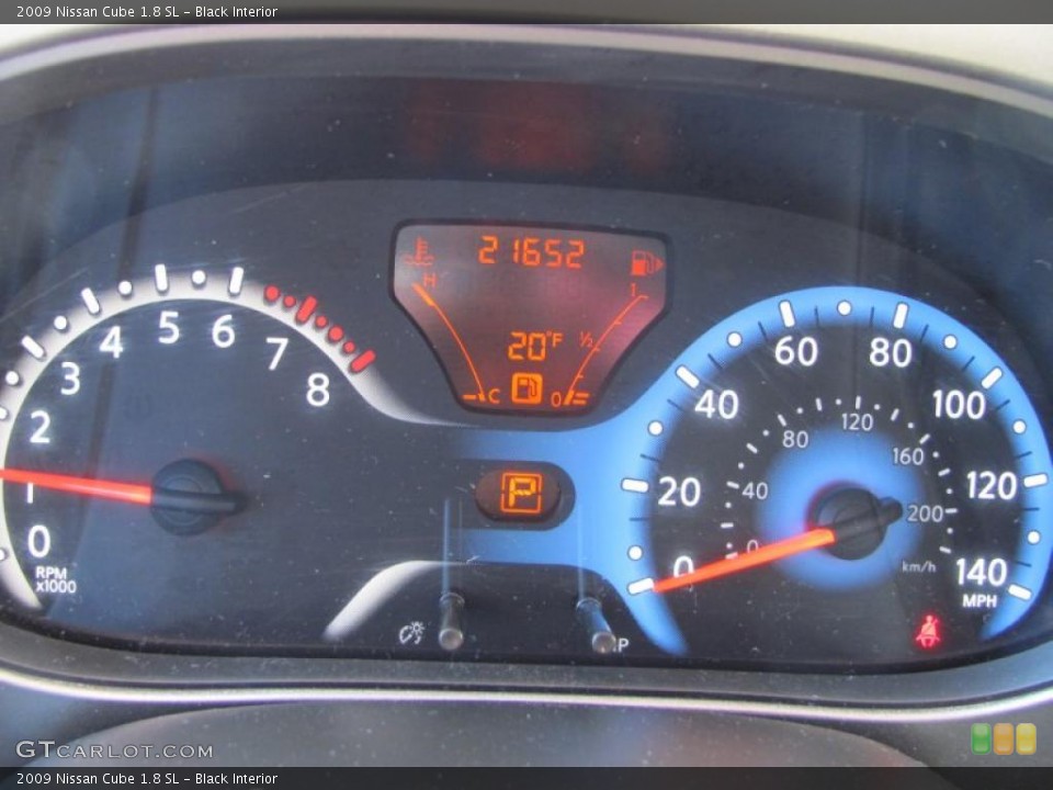 Black Interior Gauges for the 2009 Nissan Cube 1.8 SL #44850804
