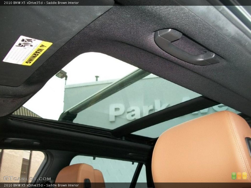 Saddle Brown Interior Sunroof for the 2010 BMW X5 xDrive35d #44850936