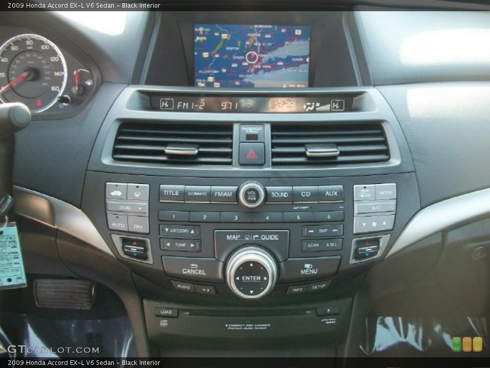 Black Interior Controls for the 2009 Honda Accord EX-L V6 Sedan #44852660
