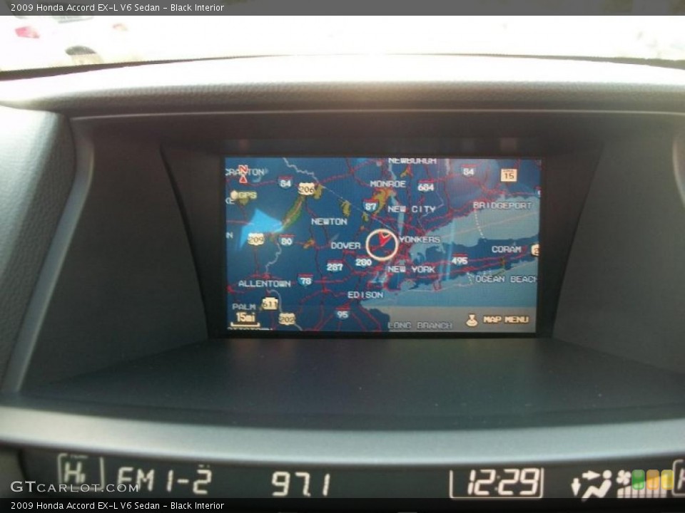 Black Interior Navigation for the 2009 Honda Accord EX-L V6 Sedan #44852676