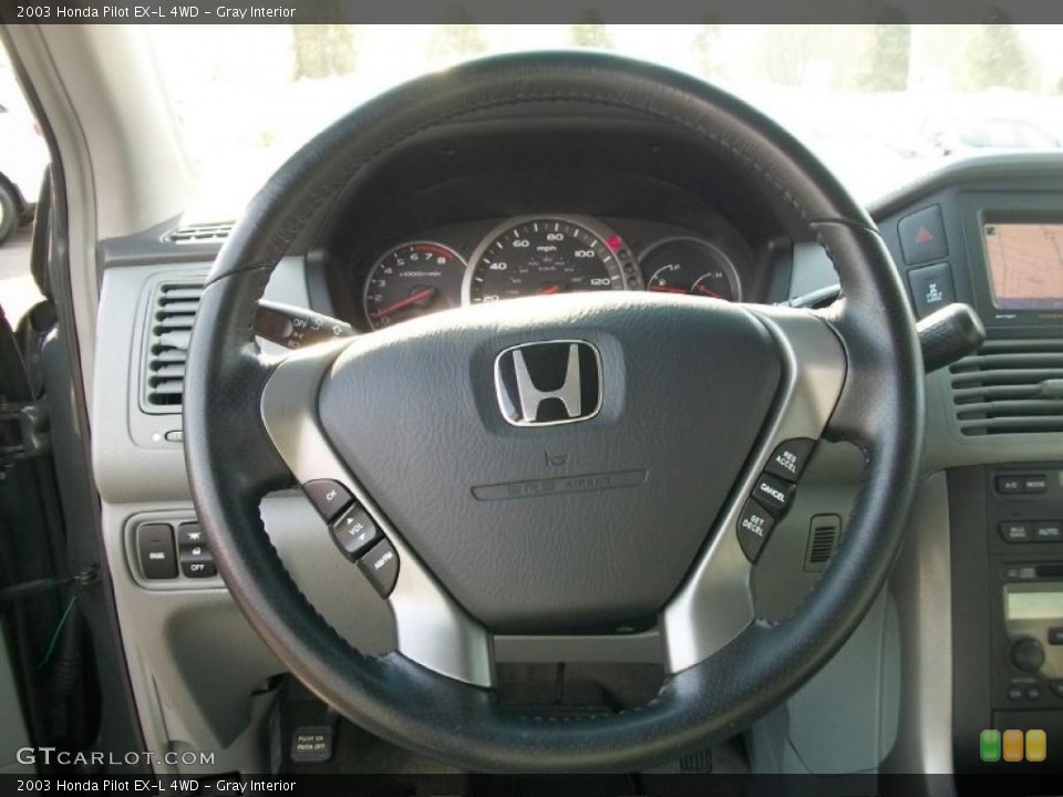 Gray Interior Steering Wheel for the 2003 Honda Pilot EX-L 4WD #44853752