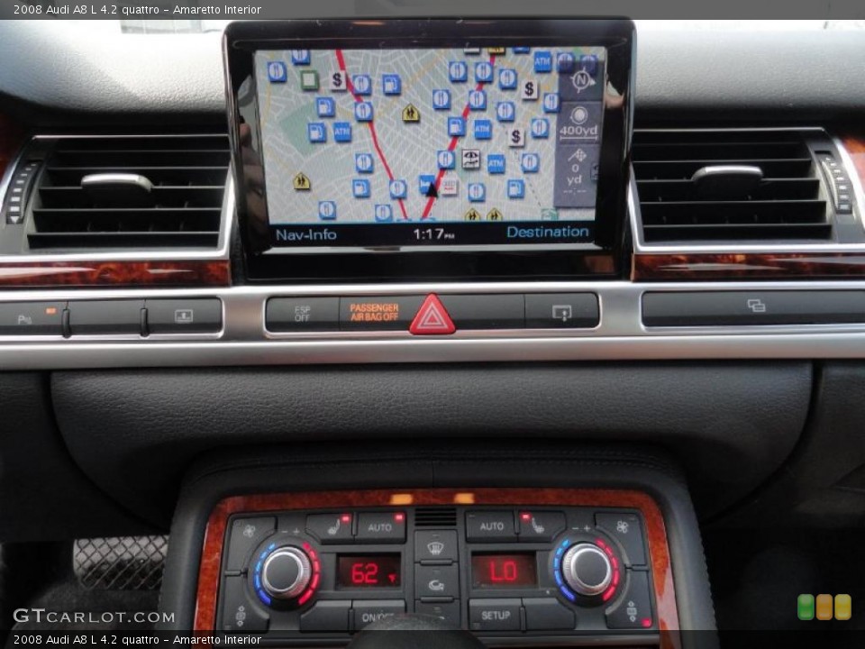 Amaretto Interior Navigation for the 2008 Audi A8 L 4.2 quattro #44854432
