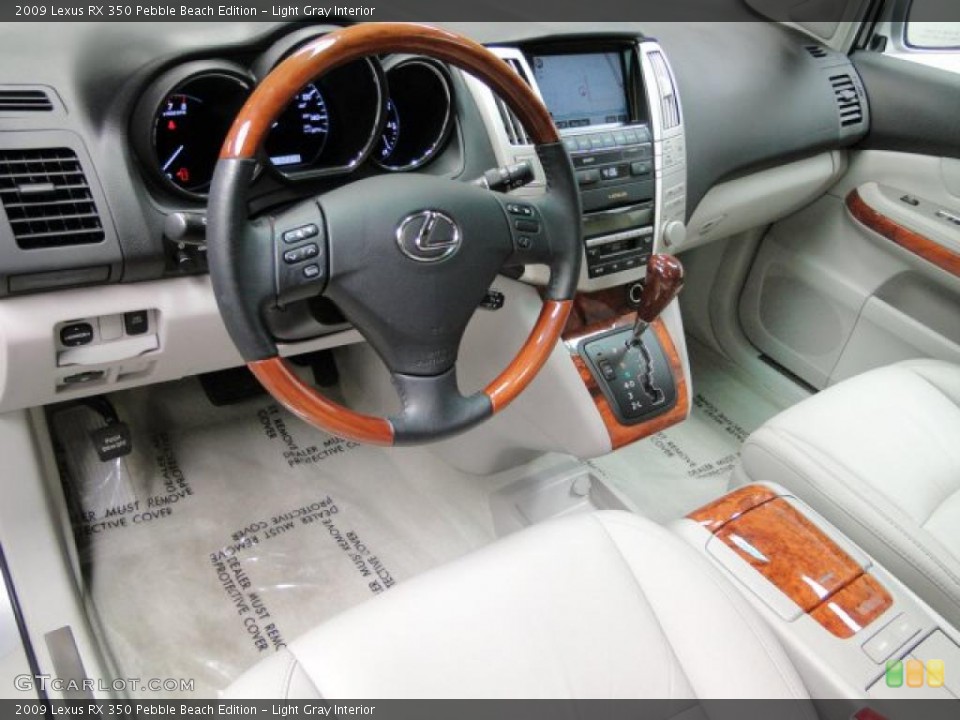 Light Gray Interior Prime Interior for the 2009 Lexus RX 350 Pebble Beach Edition #44856124