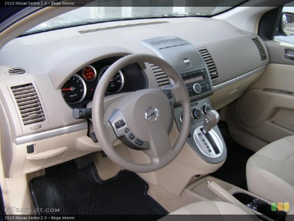 Beige Interior Dashboard for the 2010 Nissan Sentra 2.0 #44856471