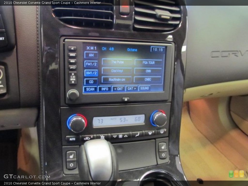 Cashmere Interior Navigation for the 2010 Chevrolet Corvette Grand Sport Coupe #44858708