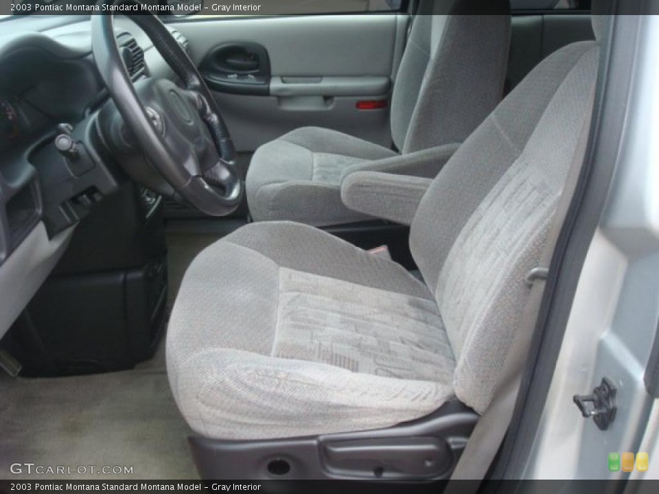 Gray Interior Photo for the 2003 Pontiac Montana  #44860740