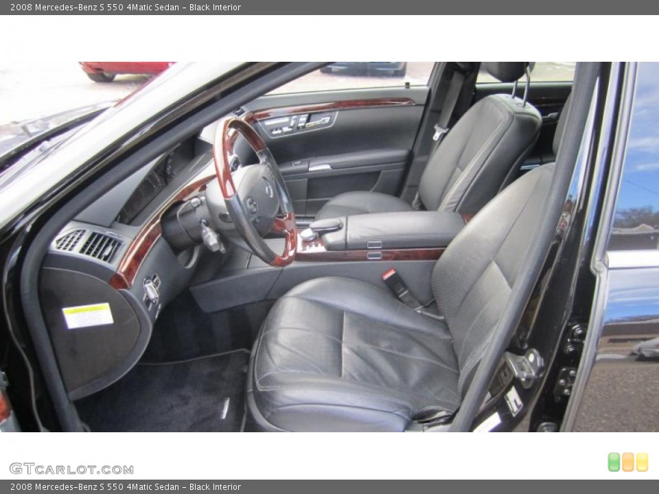 Black Interior Photo for the 2008 Mercedes-Benz S 550 4Matic Sedan #44864633