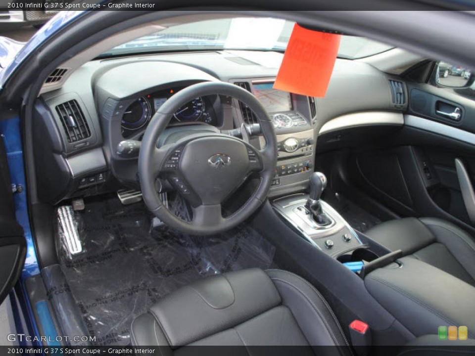 Graphite Interior Prime Interior for the 2010 Infiniti G 37 S Sport Coupe #44867600