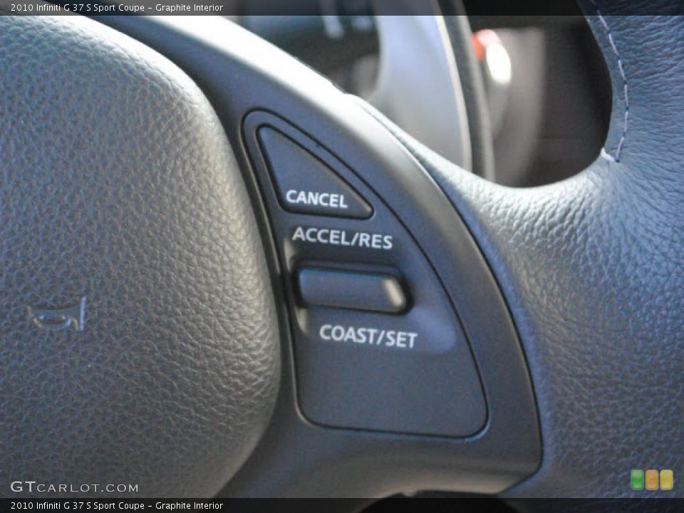 Graphite Interior Controls for the 2010 Infiniti G 37 S Sport Coupe #44867740