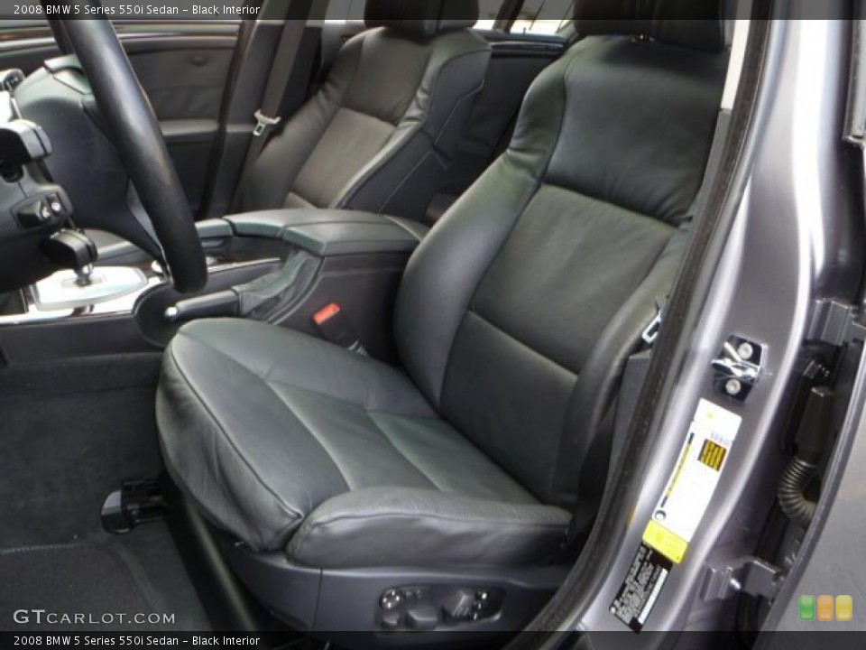 Black Interior Photo for the 2008 BMW 5 Series 550i Sedan #44869628