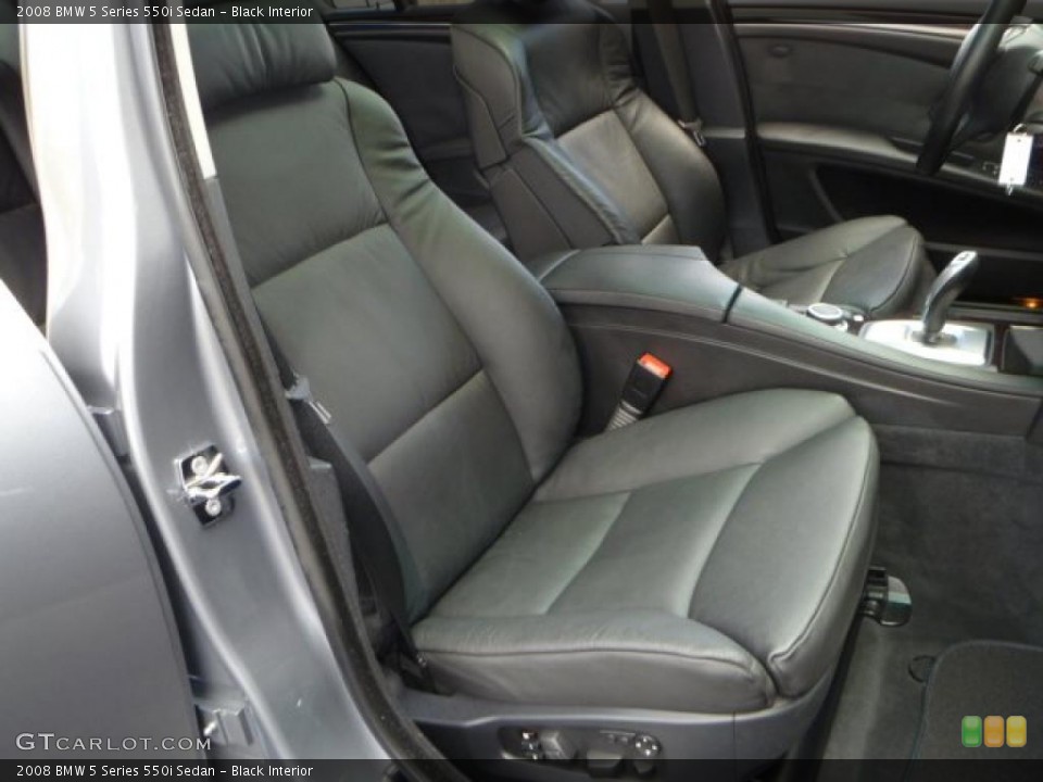 Black Interior Photo for the 2008 BMW 5 Series 550i Sedan #44869644