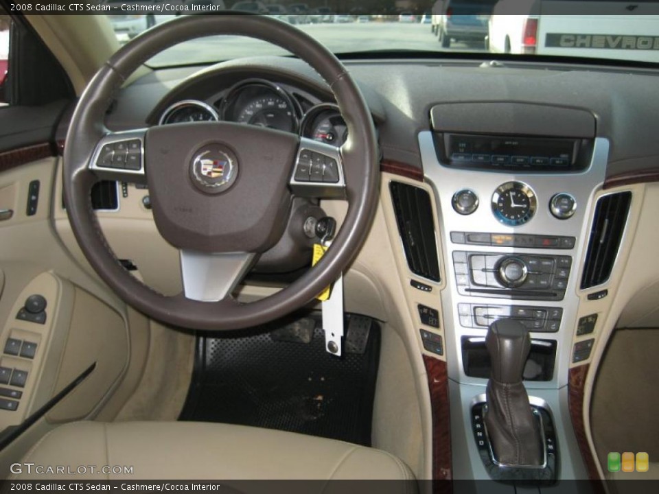 Cashmere/Cocoa Interior Dashboard for the 2008 Cadillac CTS Sedan #44872377