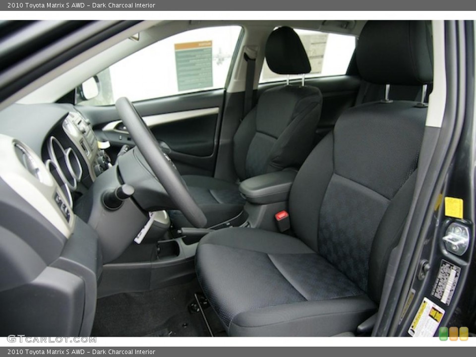 Dark Charcoal Interior Photo for the 2010 Toyota Matrix S AWD #44874789
