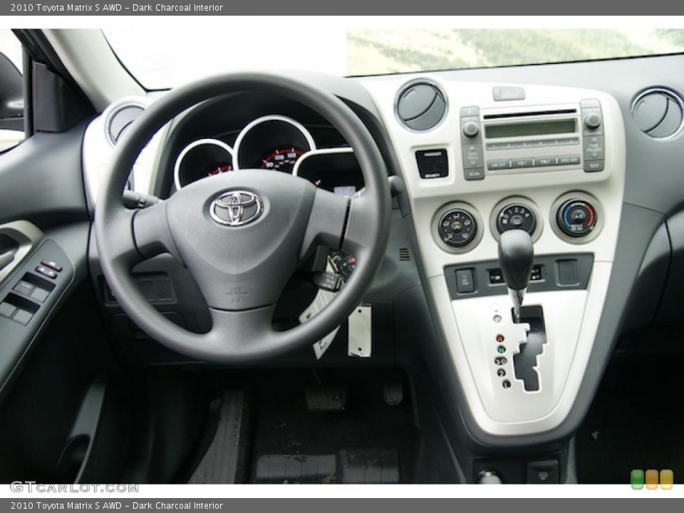 Dark Charcoal Interior Dashboard for the 2010 Toyota Matrix S AWD #44874817