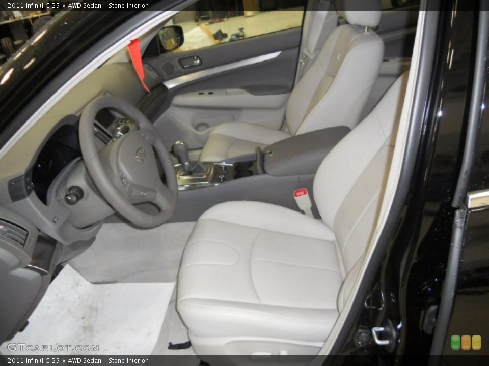 Stone Interior Photo for the 2011 Infiniti G 25 x AWD Sedan #44875621