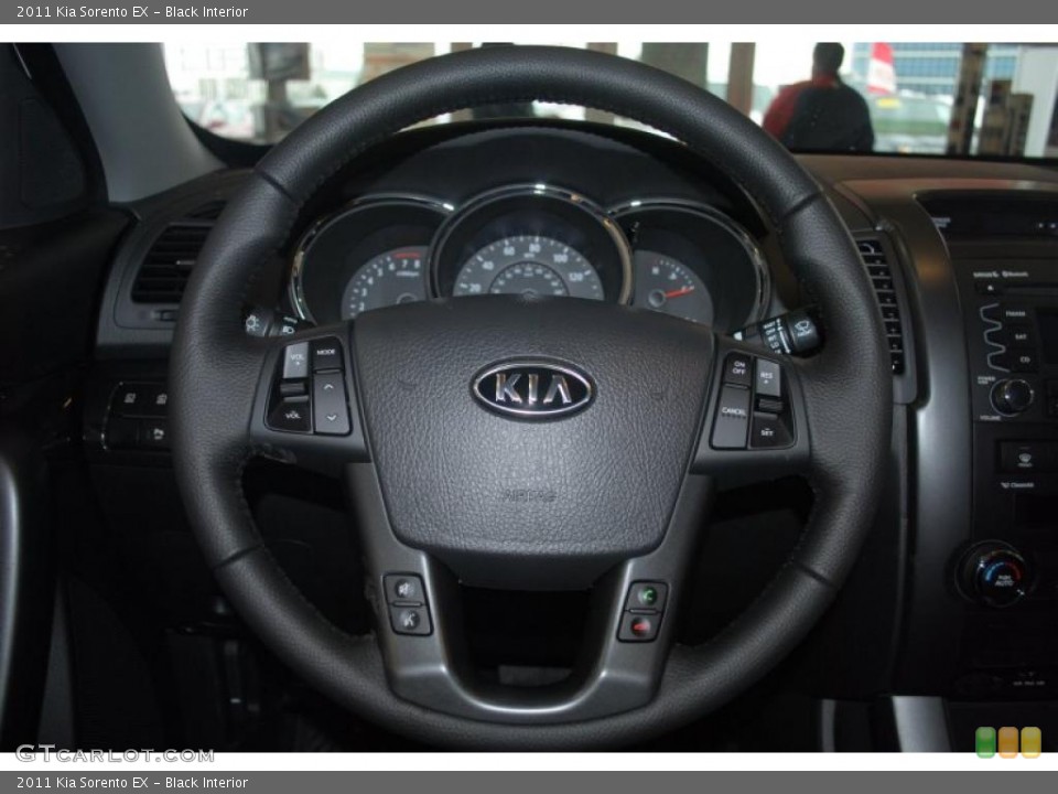 Black Interior Steering Wheel for the 2011 Kia Sorento EX #44876045