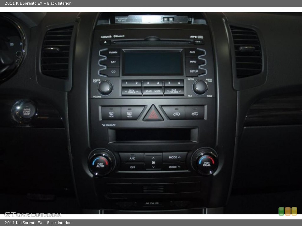 Black Interior Controls for the 2011 Kia Sorento EX #44876093