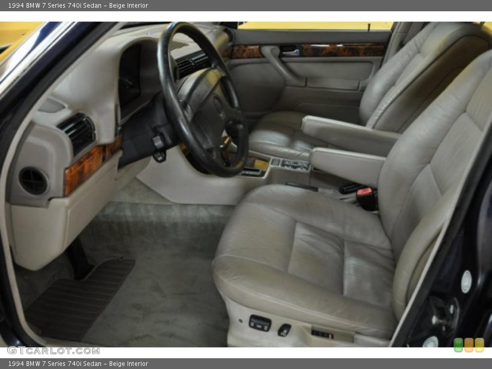 Beige Interior Photo for the 1994 BMW 7 Series 740i Sedan #44876301