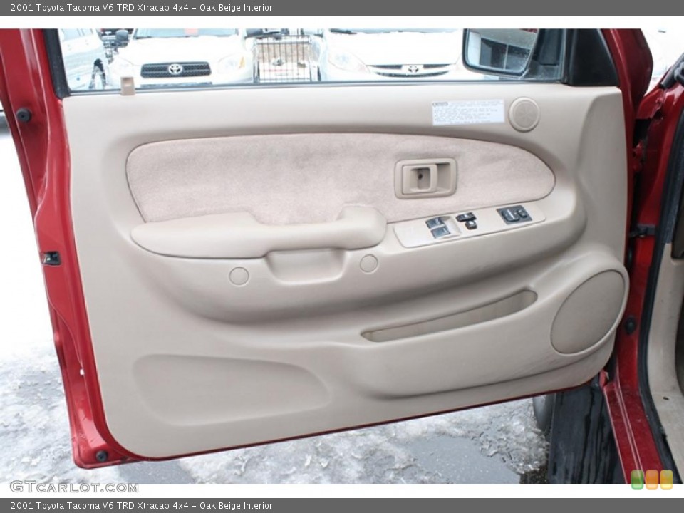 Oak Beige Interior Door Panel for the 2001 Toyota Tacoma V6 TRD Xtracab 4x4 #44876741