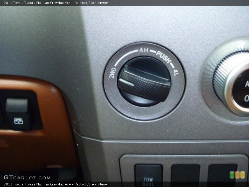 Redrock/Black Interior Controls for the 2011 Toyota Tundra Platinum CrewMax 4x4 #44878993