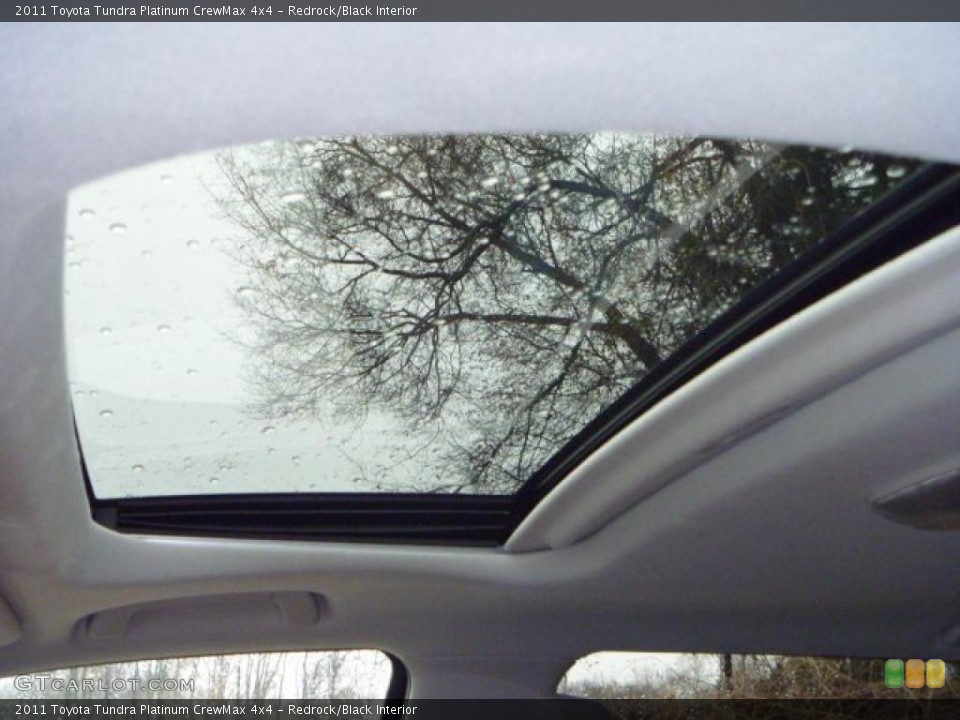 Redrock/Black Interior Sunroof for the 2011 Toyota Tundra Platinum CrewMax 4x4 #44879181
