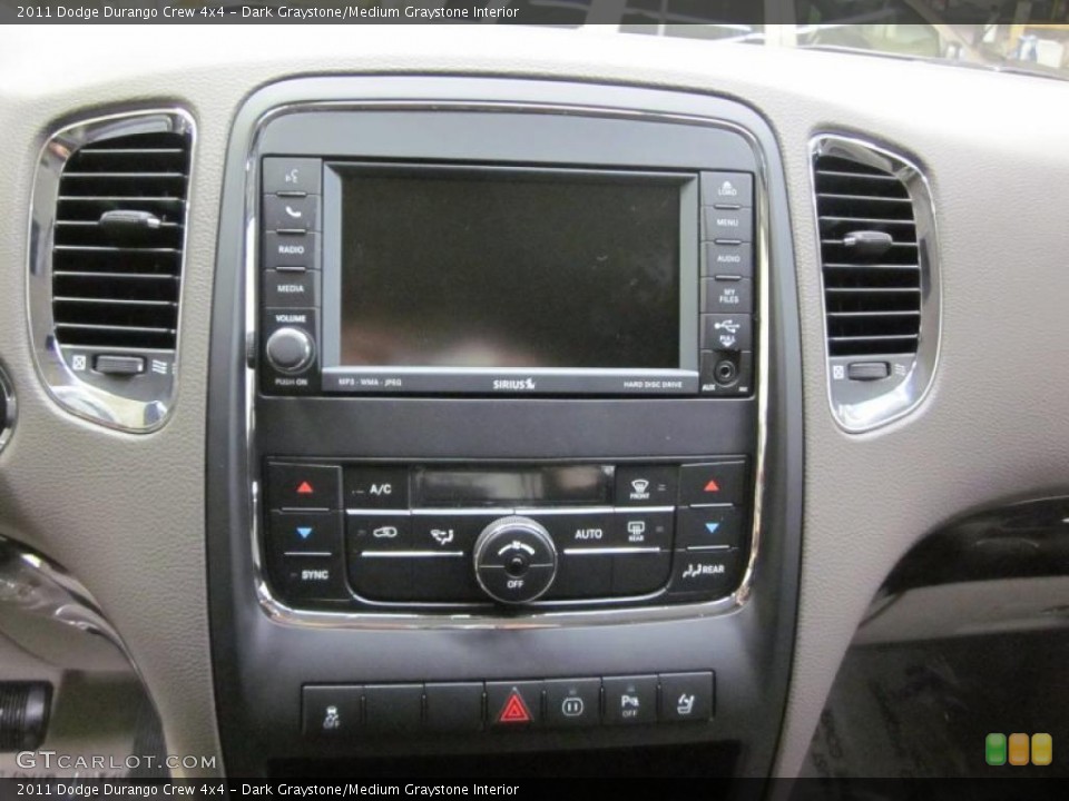 Dark Graystone/Medium Graystone Interior Controls for the 2011 Dodge Durango Crew 4x4 #44879245