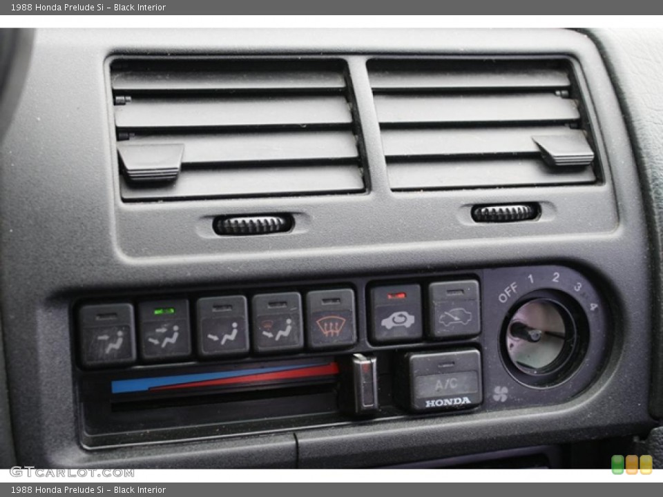 Black Interior Controls for the 1988 Honda Prelude Si #44879673