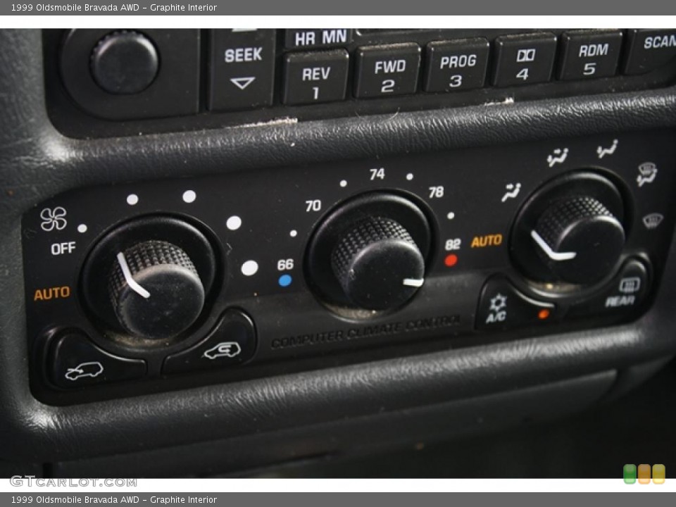 Graphite Interior Controls for the 1999 Oldsmobile Bravada AWD #44880821