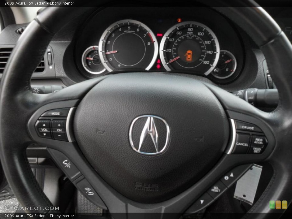 Ebony Interior Controls for the 2009 Acura TSX Sedan #44880933