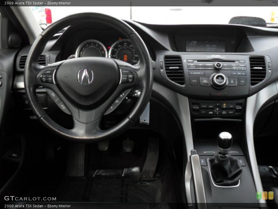 Ebony Interior Dashboard for the 2009 Acura TSX Sedan #44880961