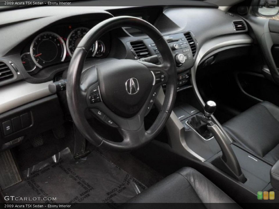 Ebony Interior Prime Interior for the 2009 Acura TSX Sedan #44881041