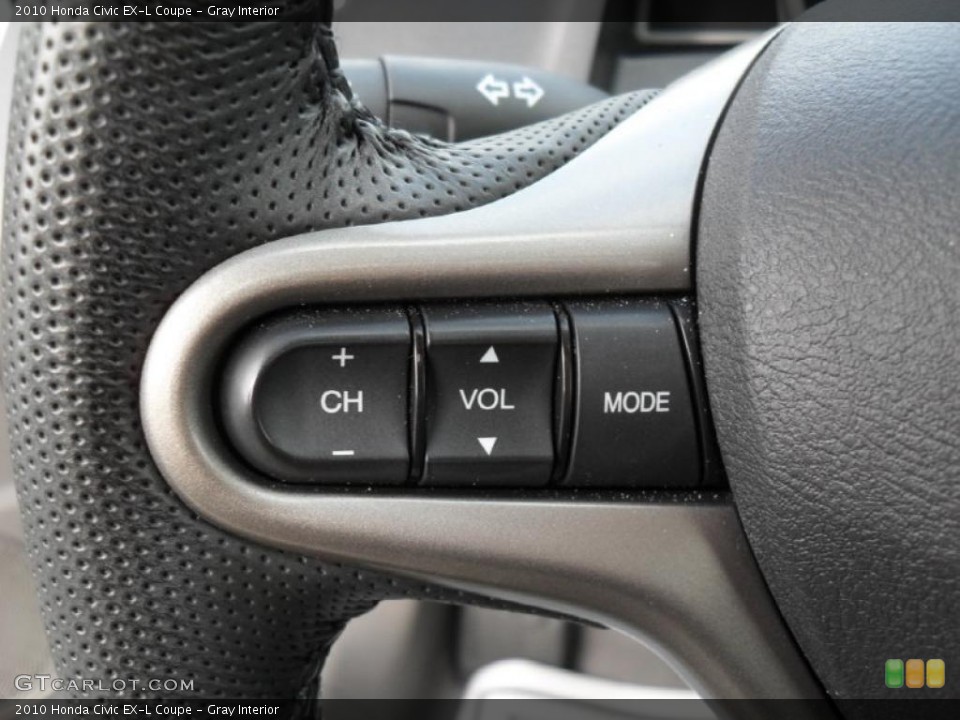 Gray Interior Controls for the 2010 Honda Civic EX-L Coupe #44881369