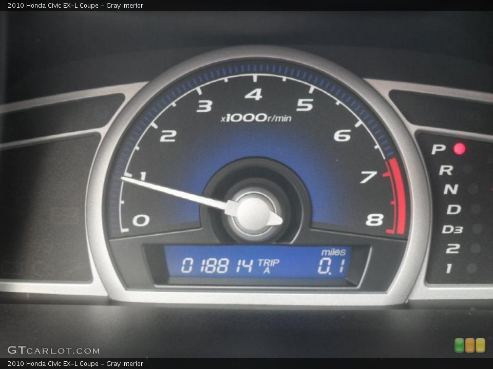 Gray Interior Gauges for the 2010 Honda Civic EX-L Coupe #44881373