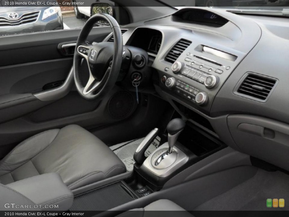 Gray Interior Dashboard for the 2010 Honda Civic EX-L Coupe #44881393