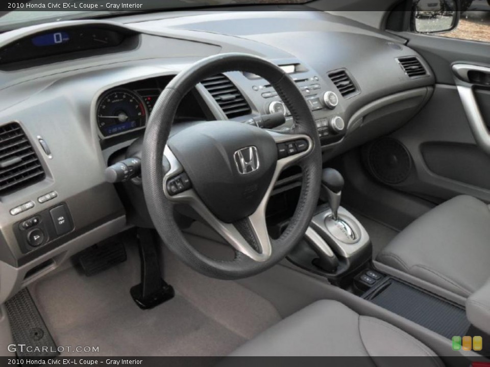 Gray Interior Prime Interior for the 2010 Honda Civic EX-L Coupe #44881413