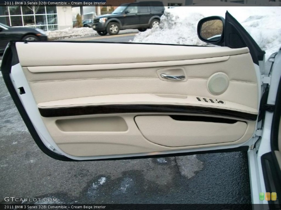 Cream Beige Interior Door Panel for the 2011 BMW 3 Series 328i Convertible #44887641