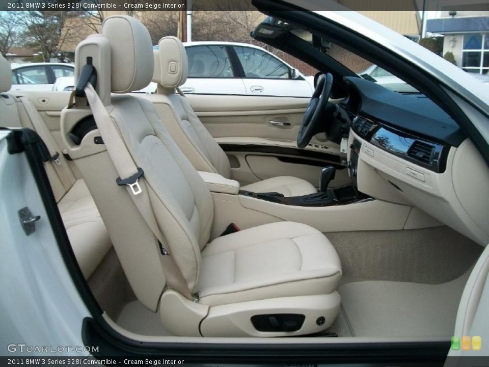 Cream Beige Interior Photo for the 2011 BMW 3 Series 328i Convertible #44887785