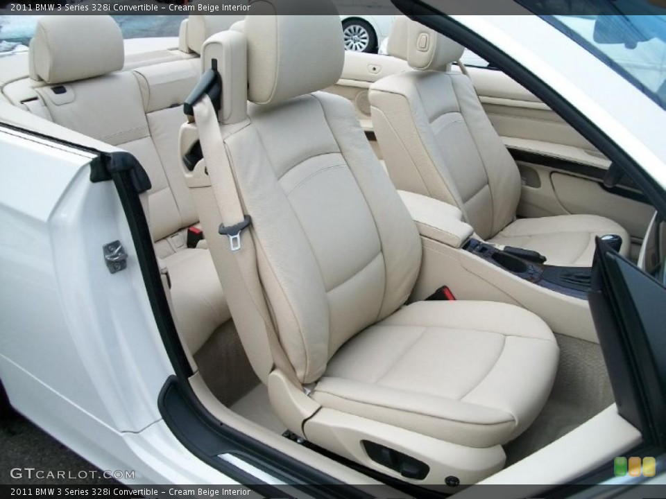 Cream Beige Interior Photo for the 2011 BMW 3 Series 328i Convertible #44887793