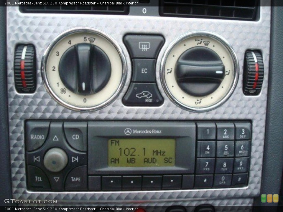 Charcoal Black Interior Controls for the 2001 Mercedes-Benz SLK 230 Kompressor Roadster #44888541