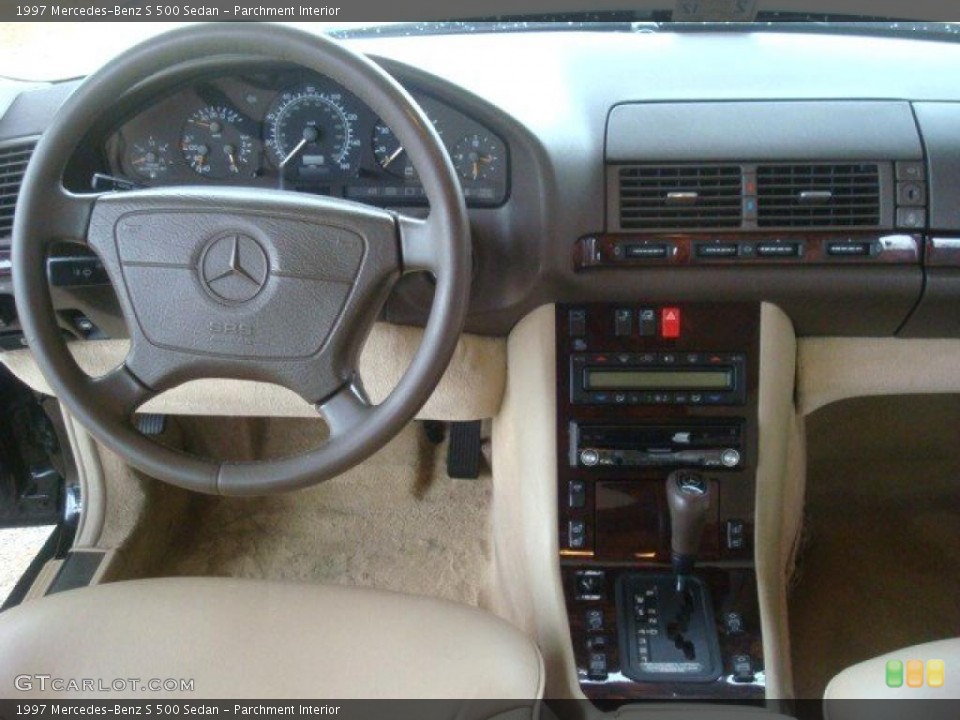 Parchment Interior Dashboard for the 1997 Mercedes-Benz S 500 Sedan #44888649