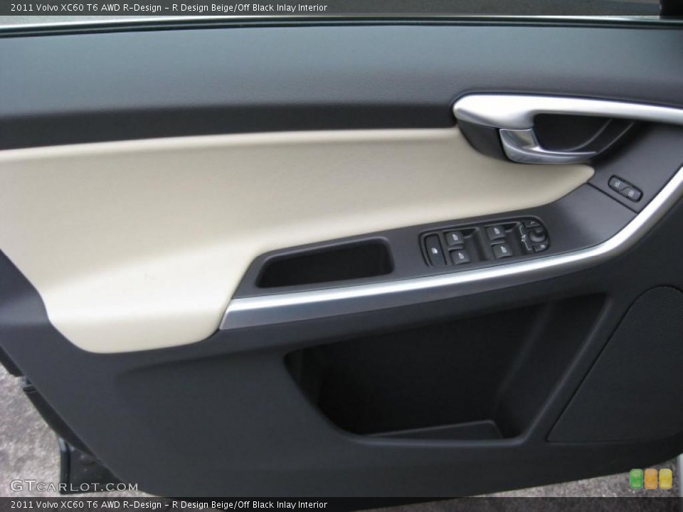 R Design Beige/Off Black Inlay Interior Door Panel for the 2011 Volvo XC60 T6 AWD R-Design #44892467