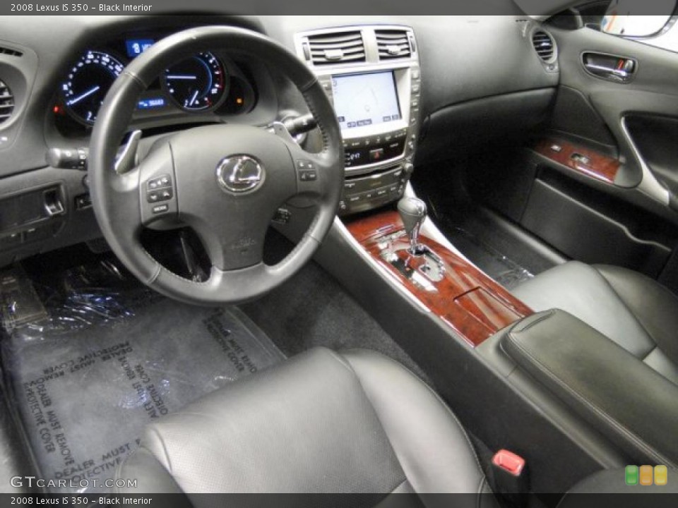Black Interior Prime Interior for the 2008 Lexus IS 350 #44893837