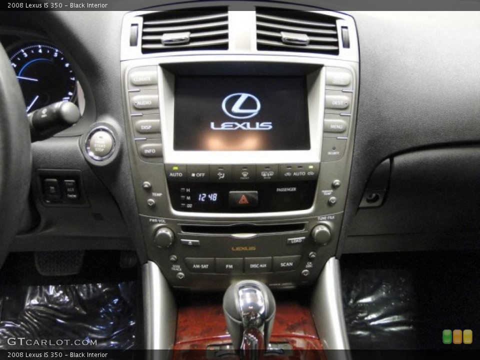 Black Interior Controls for the 2008 Lexus IS 350 #44893869