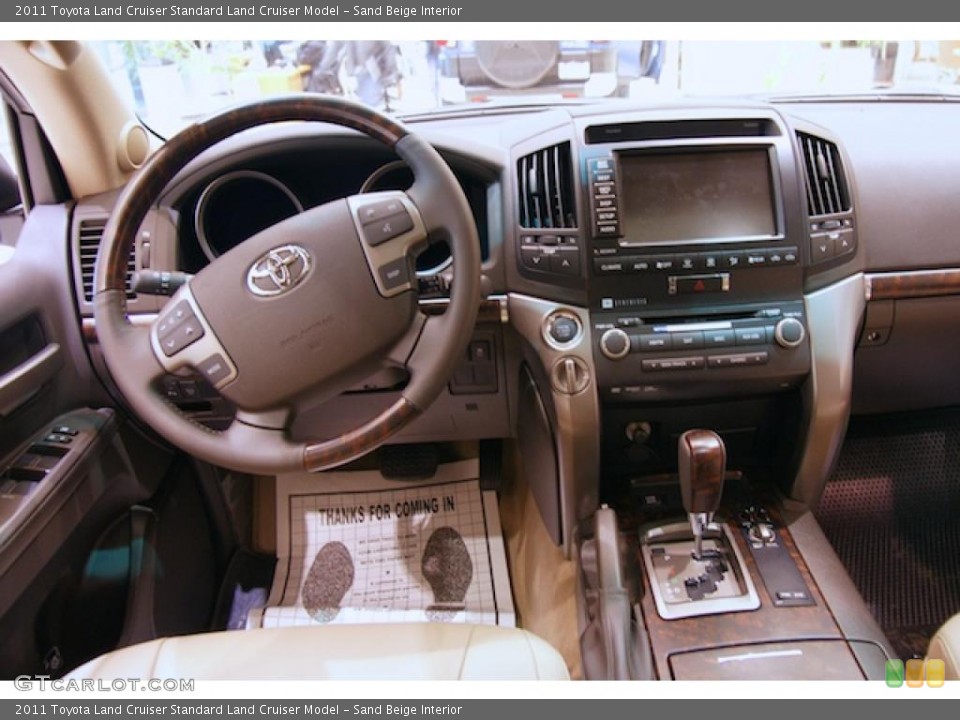 Sand Beige Interior Dashboard for the 2011 Toyota Land Cruiser  #44894505