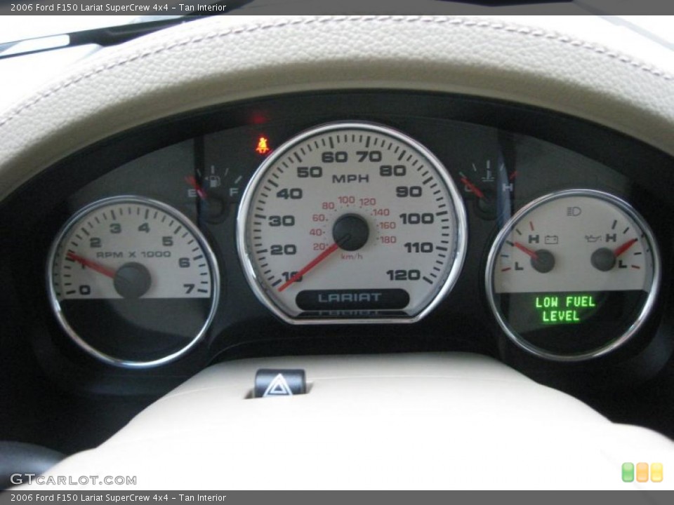 Tan Interior Gauges for the 2006 Ford F150 Lariat SuperCrew 4x4 #44894681