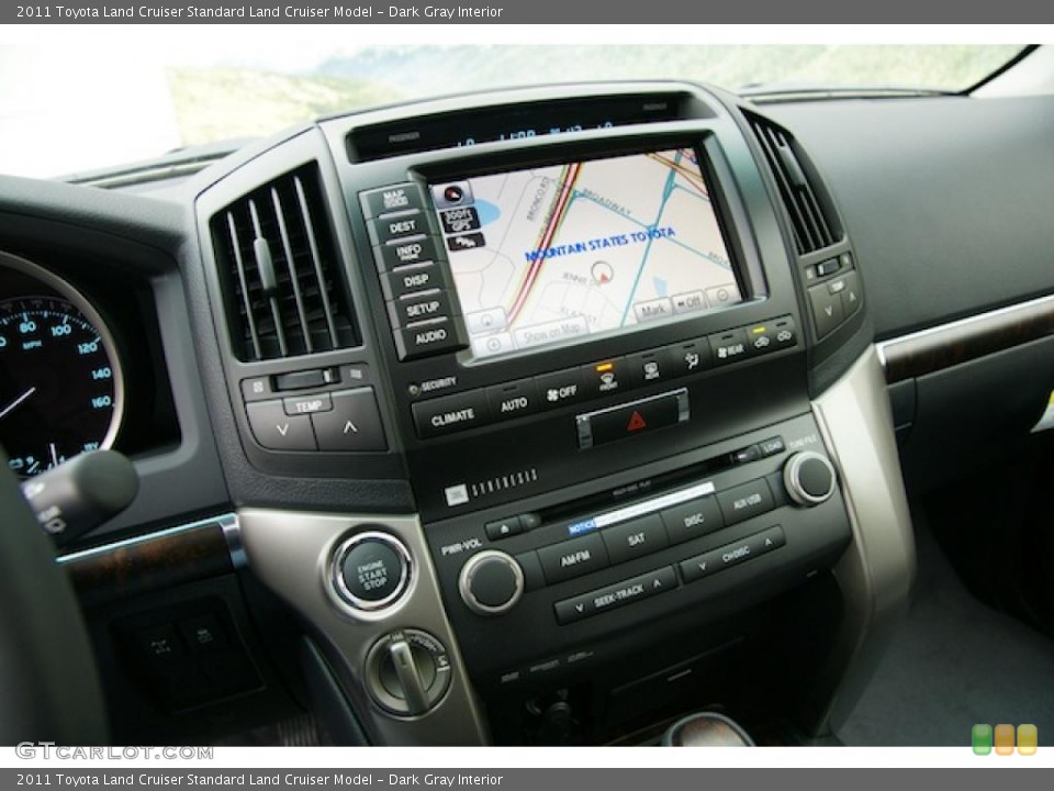 Dark Gray Interior Navigation for the 2011 Toyota Land Cruiser  #44894685