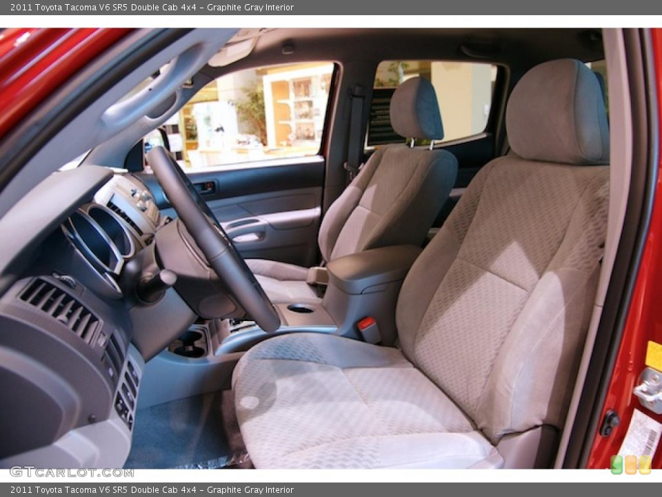 Graphite Gray Interior Photo for the 2011 Toyota Tacoma V6 SR5 Double Cab 4x4 #44895298